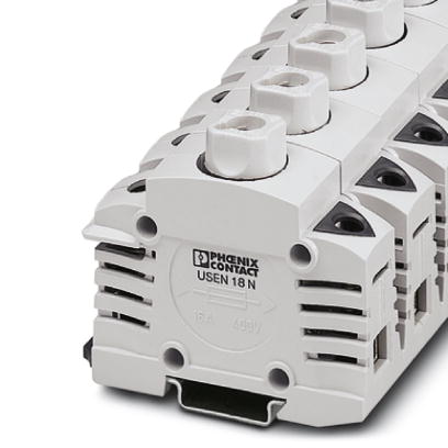 Phoenix Contact Fuse - NEOZED Terminal Block; USEN 18 N; 63A; 400V; Screw Cartridge; Screw Connection; Light Gray